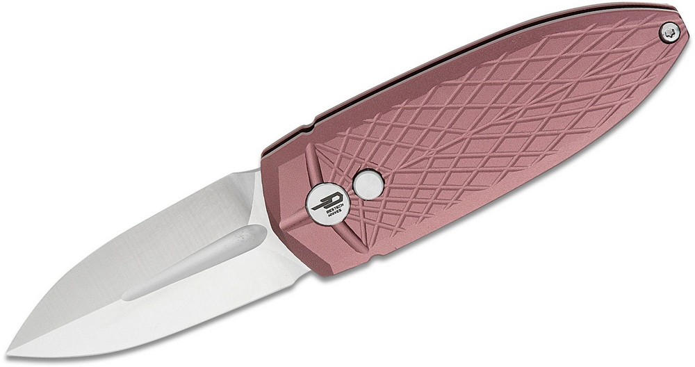 Bestech Knives Ququ Button Lock Pocket Spear Point Blade Brown - BG57B-3-img-0
