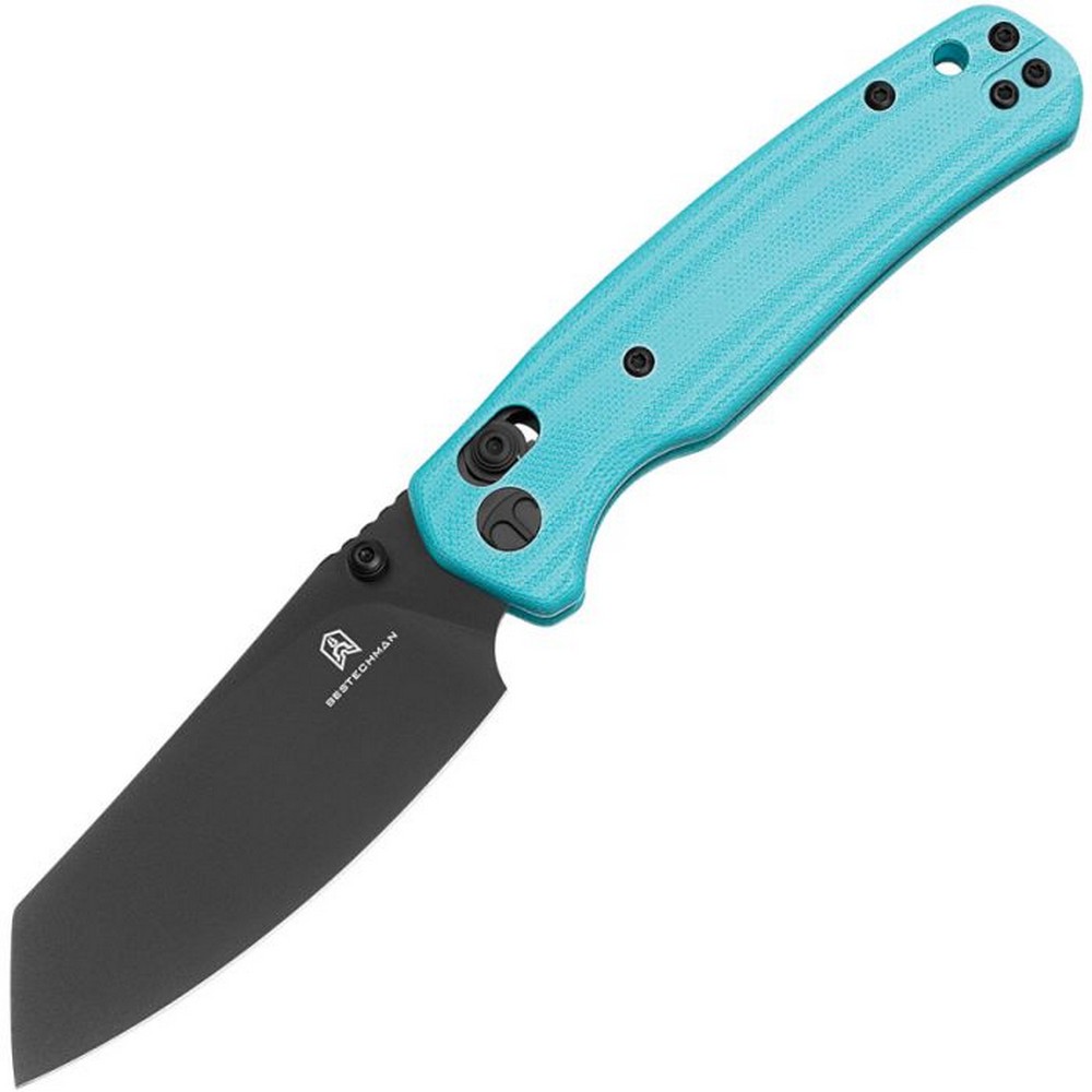 Bestech Knives Cicadas Wing B-Lock Blue Folding Blade G10 Handle - BMK06J-img-0