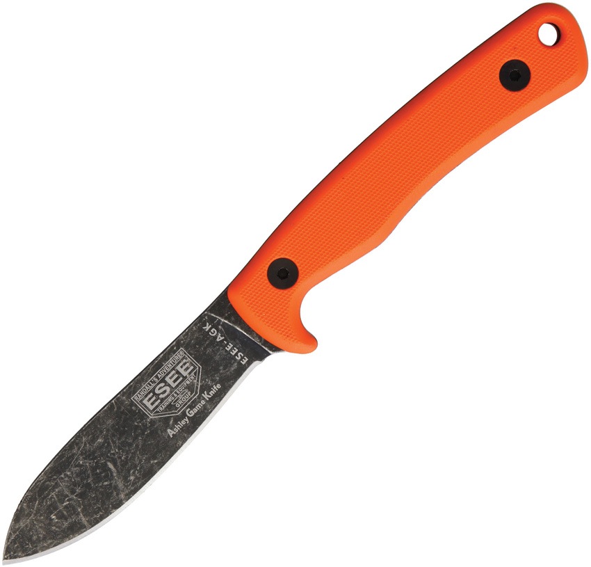 ESEE Ashley Emerson Hunting Fixed Knife Game Orange G10 Handle - AGK-OR-img-0