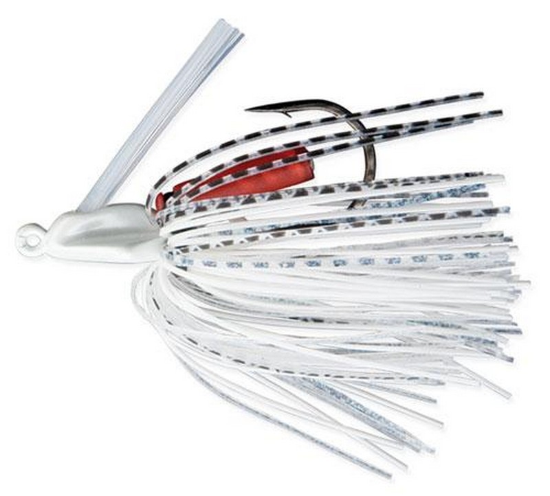 Booyah Swim'n Jig 3/8 oz Size 4/0 Fishing Lure White/White Shad - BYSJ3801-img-0