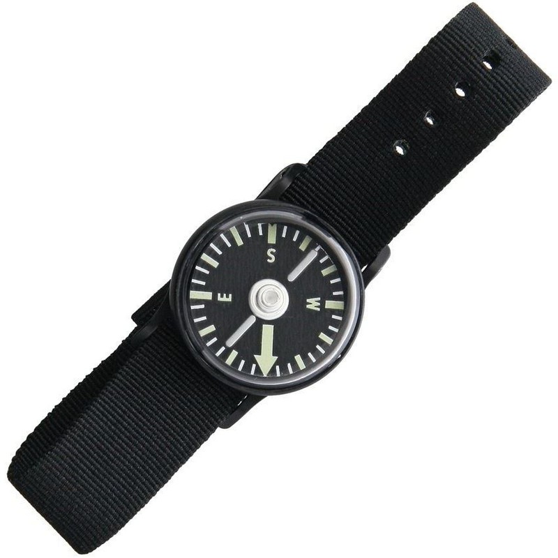 Cammenga Phosphorescent Wrist Compass Black Machined Aluminum Housing- J582-img-0
