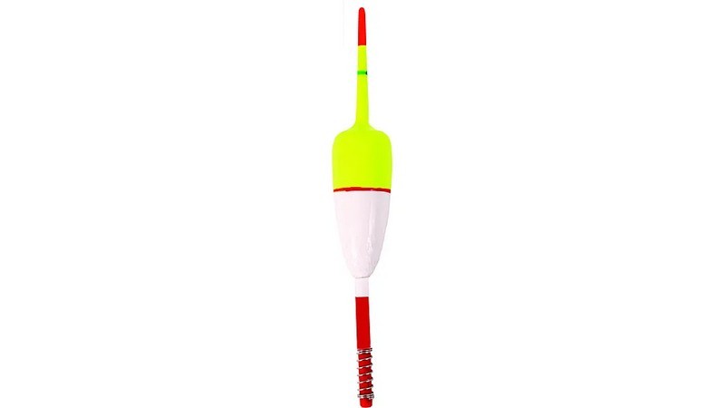 Carlisle Balsa Wood Oval Spring Float 3/4" White/Red/Yellow - CA-510-img-0