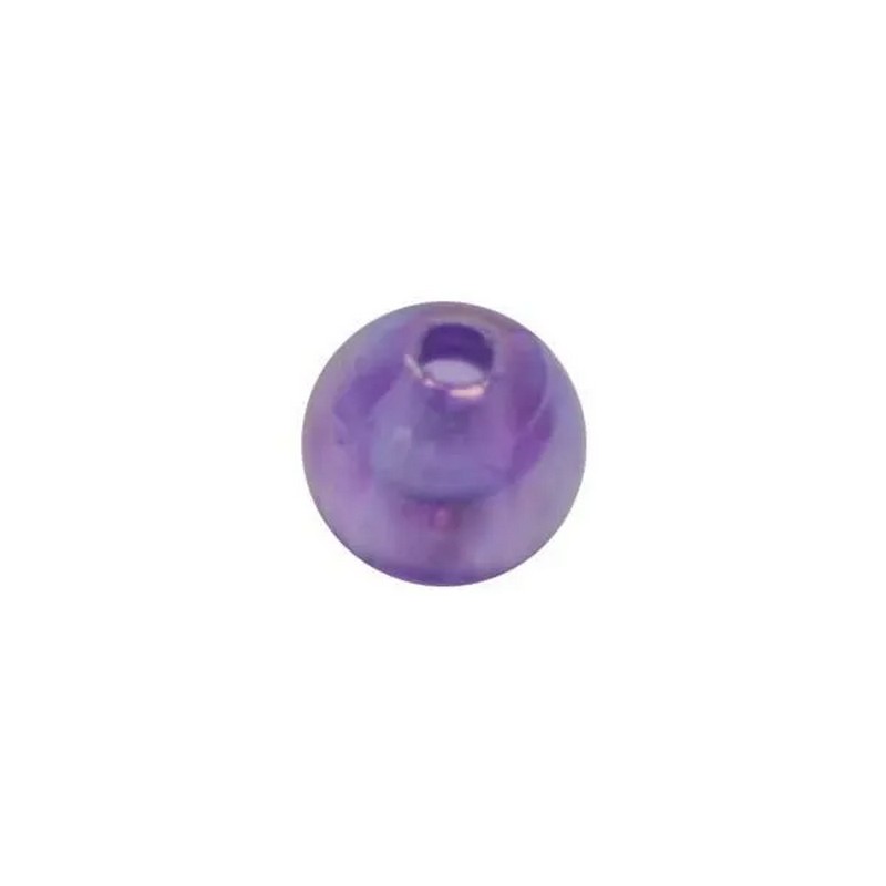 Lindy Bead for Fishing Spinner Rigs 6 mm 100 Package Purple Pearl - LB604-img-0
