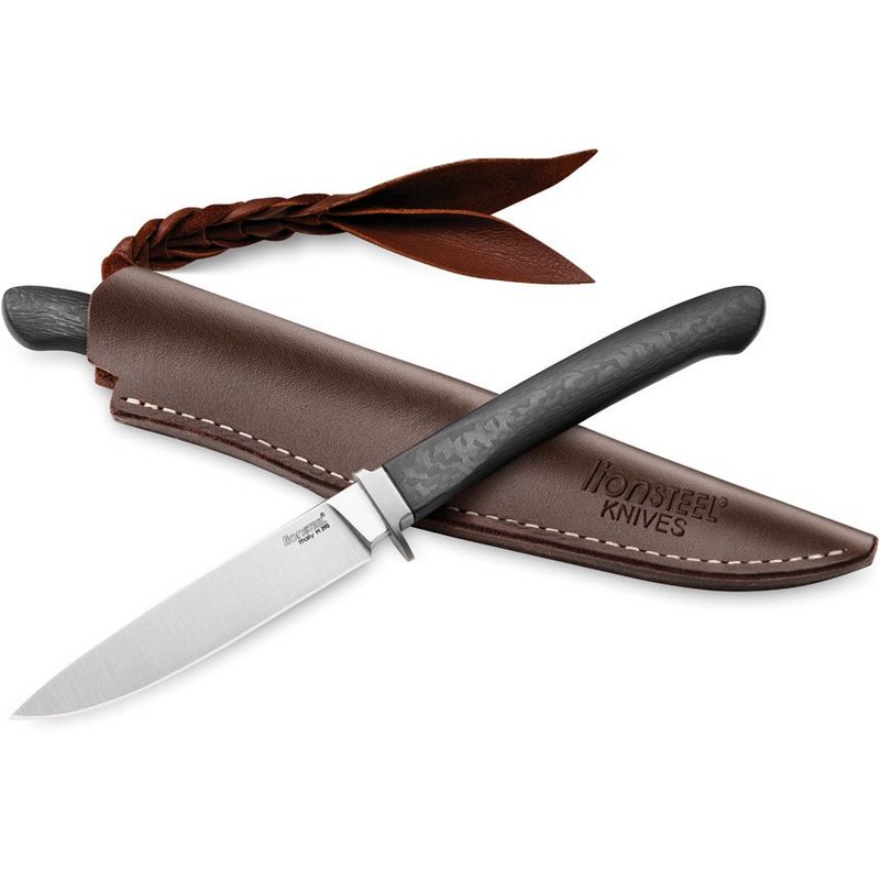 LionSTEEL AGO Fixed Knife Bohler Steel Blade Carbon Fiber Handle - AG1 CF-img-2