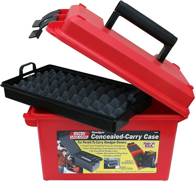 MTM Case-Gard Hcc30 Conceal Carry Red Handgun Case - HCC-30-img-0