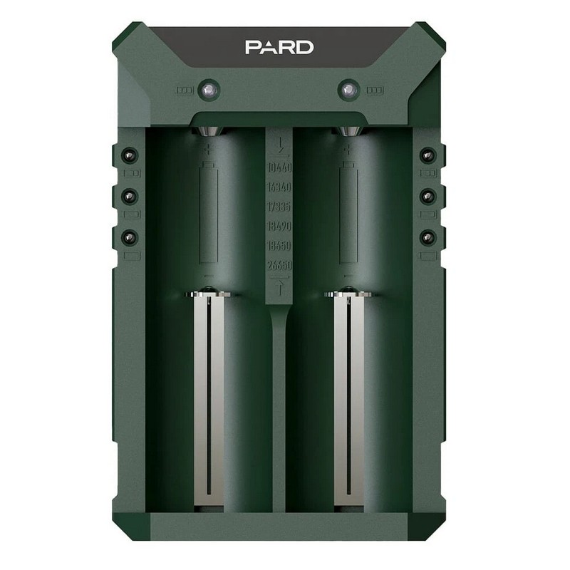 Pard 2-Slot Usb Battery Charger For Rechargeable Batteries Spring-Loaded-img-1