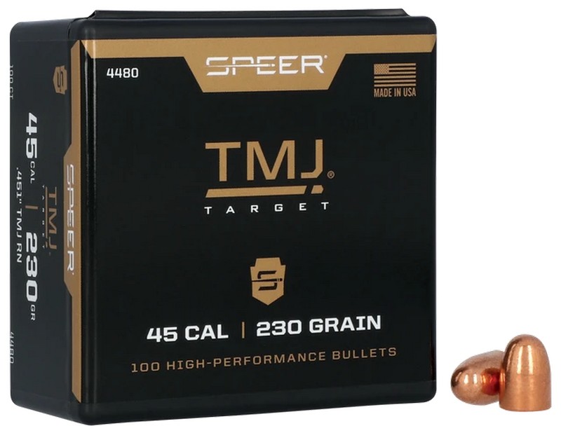 Speer TMJ 45 Cal 230 Grain Total Metal Jacket Round Handgun Bullets - 4480-img-0