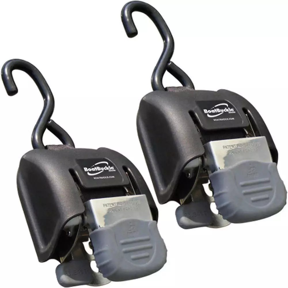 BoatBuckle G2 Retractable Transom Tie-Down 14-43" Pair Stainless - F14256-img-0
