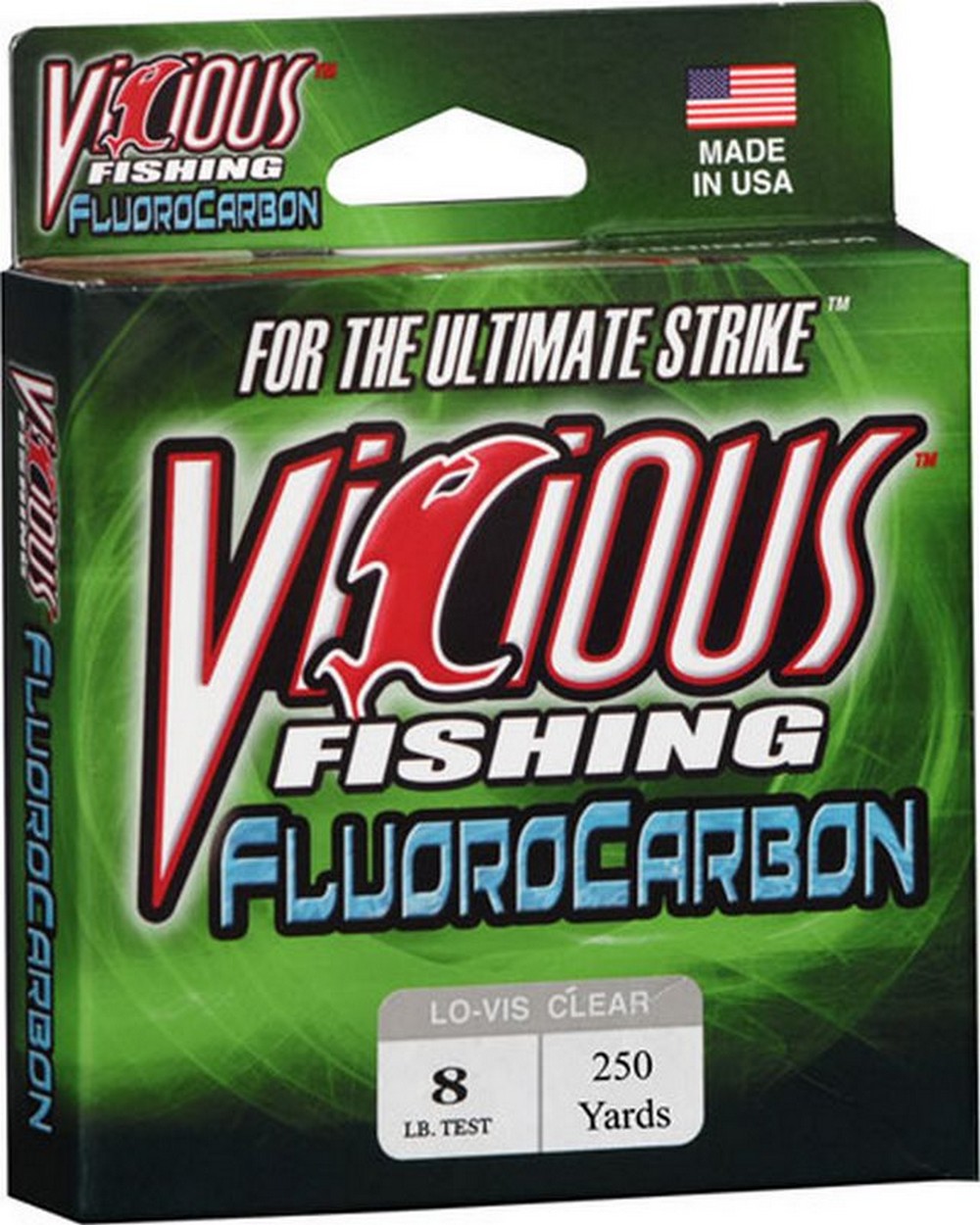 Vicious Fluorocarbon Fishing Lure Clear 500 Yards - 12 lb - FLD-12-img-0