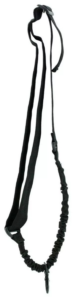 Aim Sports One Point Sling Made Of Black Elastic Webbing - AOPS-img-0
