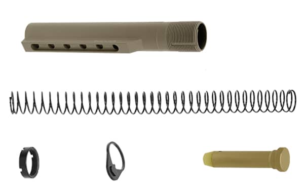 UTG Pro AR15 Mil-Spec 6 Position Buffer Tube Kit FDE Cerakote - TLU001D-img-0