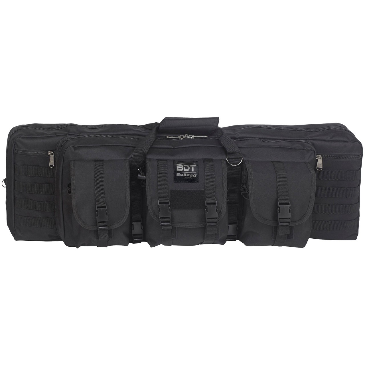 Bulldog Deluxe Double Rifle Case 43" x 13" x 4" Nylon Black - BDT3742B-img-0